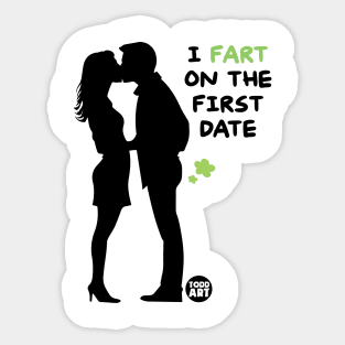 fart first date Sticker